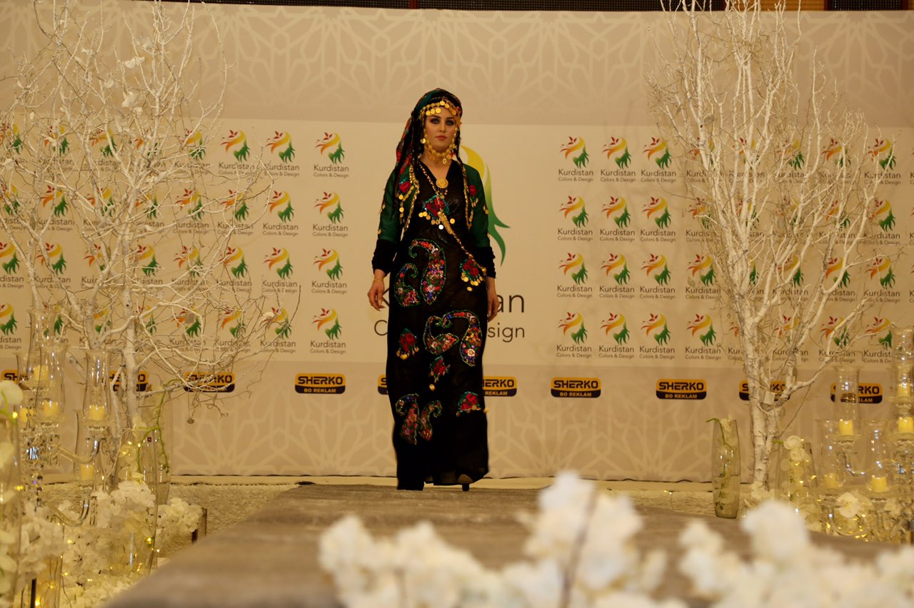 A Kurdish fashion design contest in the Kurdistan Region's Sulaimani, Feb. 1, 2019. (Photo: Kurdistan 24/Ibrahim Fatah)